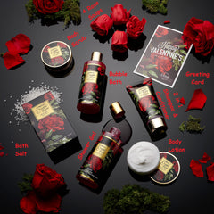 LOVERY Petales de rose et savon parfumé, rituel romantique et délicat.