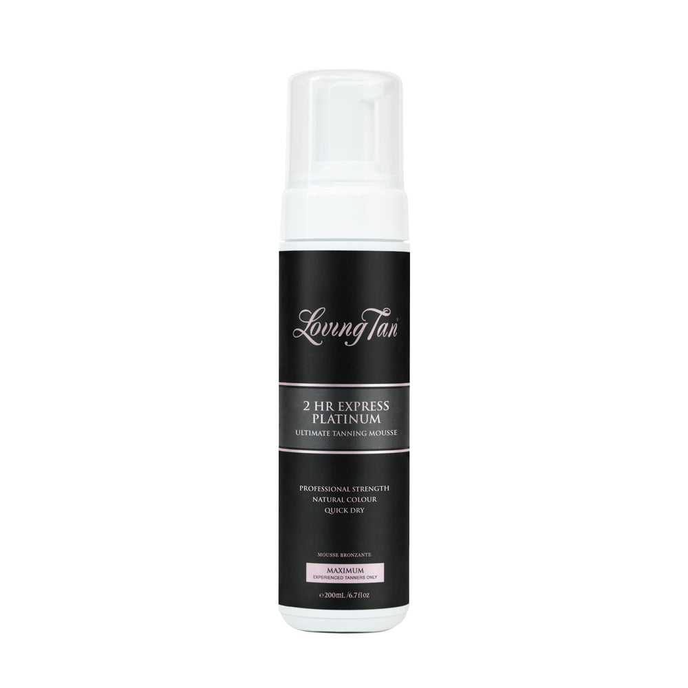 Loving Tan Platinum 2 HR Express – mousse légère pour une application uniforme et rapide