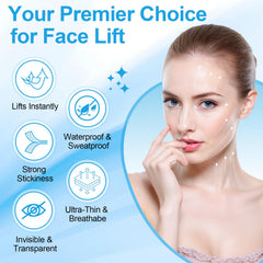 Boucles et cordes réglables pour un maintien fiable du lifting.