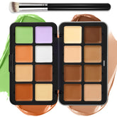 Palette LSxia crème 16 couleurs ouverte—maquillage personnalisé et naturel.
