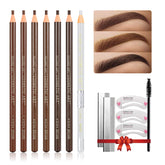 LSxia crayon sourcil peel-off noir pour remplissage rapide et précision