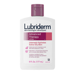 Lotion Lubriderm Advanced Therapy en bouteille, hydratation durable pour peau sèche