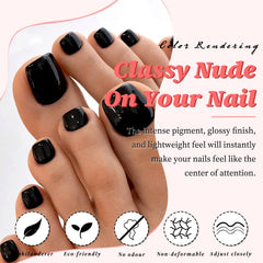 LuckForever adhésifs tabs et colle pour fixer facilement les faux ongles