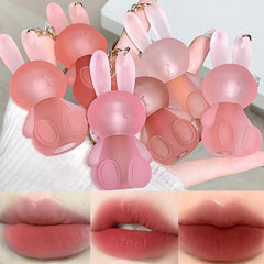 Rouge à lèvres LuckNest 2 en 1 porte-clés lapin, pratique et ludique pour vos looks.