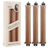 Luckybear rouleaux satin kaki pour boucles nocturnes durables sans chaleur