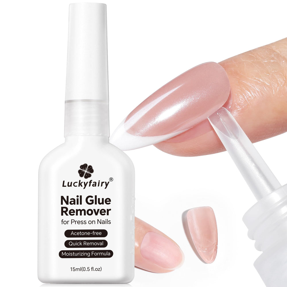 Luckyfairy Dissolvant Colle Ongles 15ml, retirage rapide des ongles press-on.