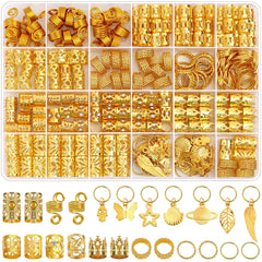 Bijoux Lucomb pour cheveux, ensemble-tresses, élégance durable pour tresses et dreadlocks.