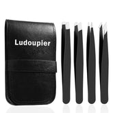 LUDOUPIER ensemble pinces 4 pièces avec étui cuir, pratique pour le voyage