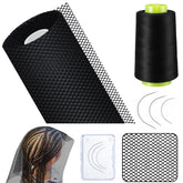 Luinabio – Réseau-cheveux 19pouces33pieds noir, couverture confortable pour tissage.