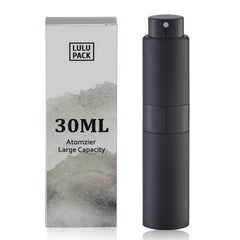 Lulupack atomiseur parfum voyage noir 30 ml, pratique pour emporter votre fragrance.