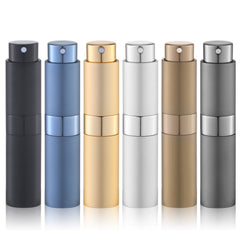 Parfums de voyage Lulupack: lot de 6 flacons 8 ml, pratique et réutilisable.