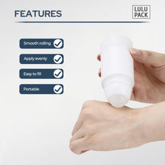 Lulupack, doublure amovible sur bouteille roller, facilité de remplissage sans contact.