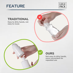 Lulupack, filetages étanches sur bouchon et corps, protection contre les fuites lors du voyage.