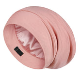 Bonnet LULUSILK en soie Mulberry pour le sommeil, douceur et protection nocturne des cheveux.