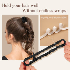 Coiffure quotidienne discrète avec les scrunchies fins LULUSILK.