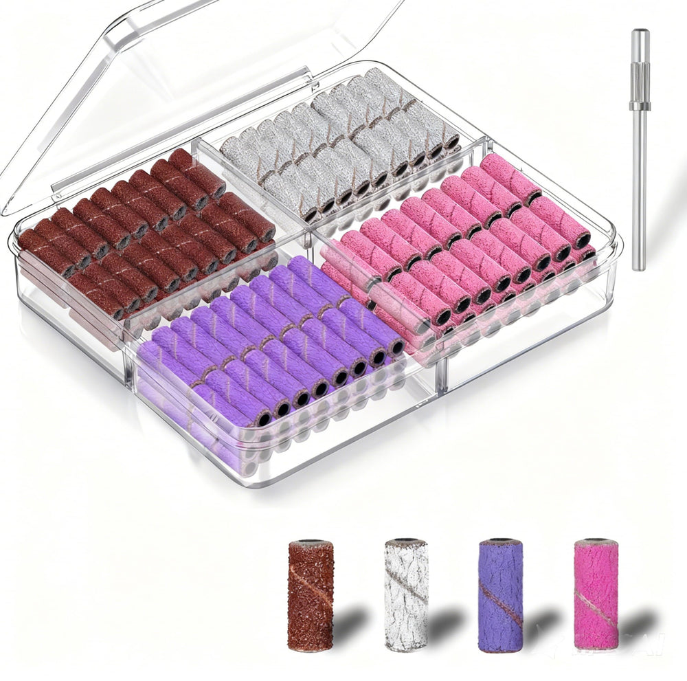 Lumcrissy bandes abrasives mini pour ongles, identification rapide et travail précis.