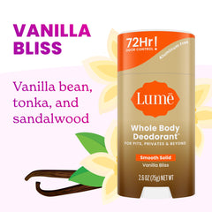 Lume application-glisse vanille-bien-etre: sensation fluide sur la peau.