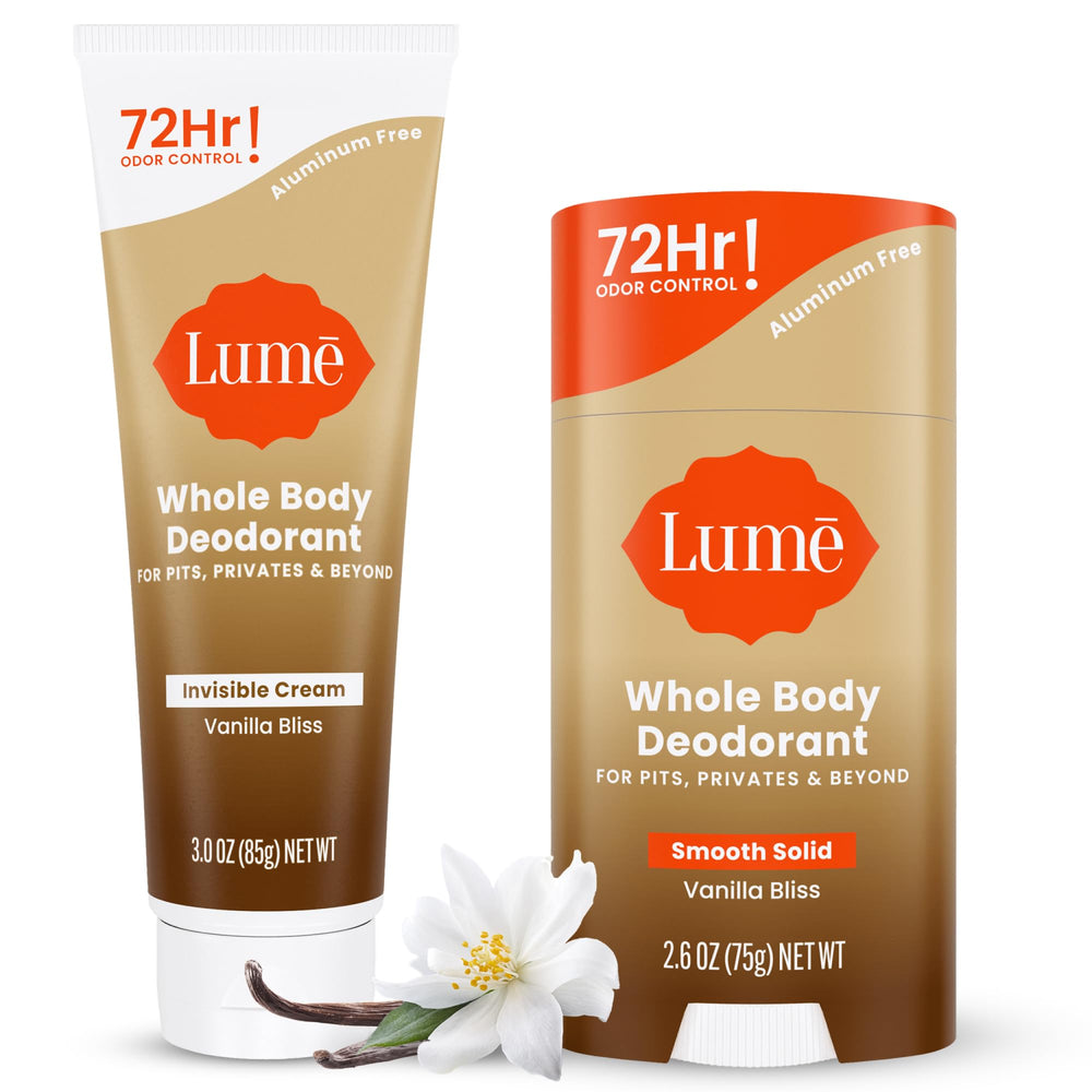 Lume crème invisible en tube, contrôle des odeurs toute la journée.