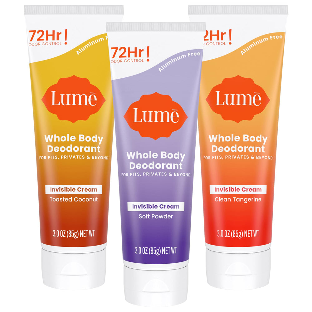 Lume Déodorant Corps Crème Invisible montrant sa texture légère et invisible.
