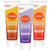Lume Déodorant Corps Crème Invisible montrant sa texture légère et invisible.