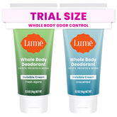 Lume Déodorant Corps mini voyage crème invisible, application légère et discrète.