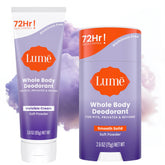 Lume Déodorant Crème Invisible en bouteille 3oz: contrôle d’odeur longue durée