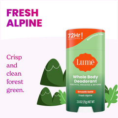 Lume – senteur-alpin-frais: parfum discret et frais pour une sensation de propreté durable.