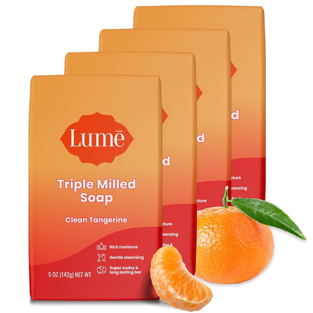Savon Lume barre triple-mill, hydratation douce pour la peau.
