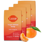 Savon Lume barre triple-mill, hydratation douce pour la peau.