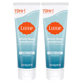 Lume: application de la crème invisible sur la peau pour contrôler l’odeur.
