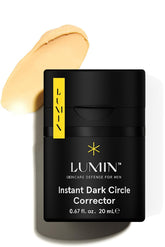 Lumin conteneur à pompe pour un dosage précis autour des yeux.