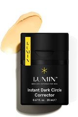Lumin conteneur à pompe pour un dosage précis autour des yeux.