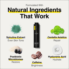 Texture gel légère de Lumin pour une peau peu grasse et nette.