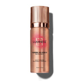 Luminess blush en pulvérisation, flacon mini portable pour un aspect frais en déplacement.