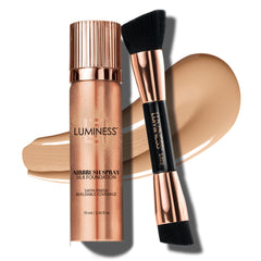 Luminess Face Time pinceau double-face pour une application fluide et uniforme.
