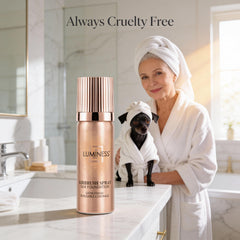 Luminess Silk Airbrush Fini Naturel — texture légère sur la peau.