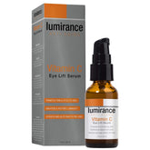 Lumirance sérum yeux Vitamin C, bouteille élégante, hydratation ciblée du contour.