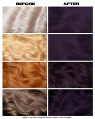 Application facile avec crème colorante Lunar Tides sur les cheveux.