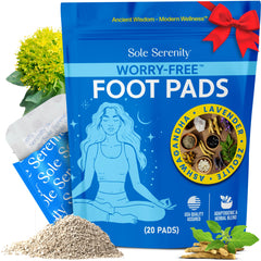 Sole Serenity de Lure Essentials appliqué sur les pieds, pour une détente nocturne.