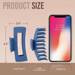 LuSeren clip-cheveux bleu foncé: tenue élégante pour cheveux bouclés.