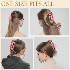 LuSeren pince-cheveux rose anti-glisse, garde les cheveux en place toute la journée.