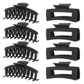 LuSeren pinces-cheveux noir 8-pack grande prise pour cheveux épais et volumineux.
