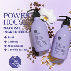 Après-shampoing B-Complex Luseta, douceur et brillance naturelle.
