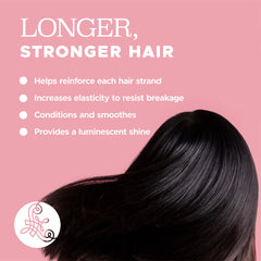 Luseta Keratin Hair Oil Serum applied on towel-dried hair ends