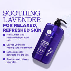 Hands pressing the Luseta bottle pump for easy daily cleansing.