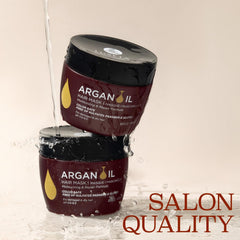 Masque Luseta argan, texture crème, pour cheveux soyeux.