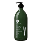 Shampoing Luseta arbre-a-the, bouteille de 1000 ml, soin anti-pelliculaire.