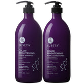 Shampoing violet Luseta en flacon, neutralise les reflets jaunes