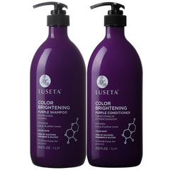 Shampoing violet Luseta en flacon, neutralise les reflets jaunes