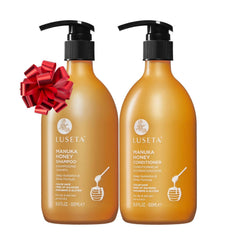 Luseta Shampoing Manuka Miel: flacon, hydratant, cheveux secs et cassants retrouvant douceur.